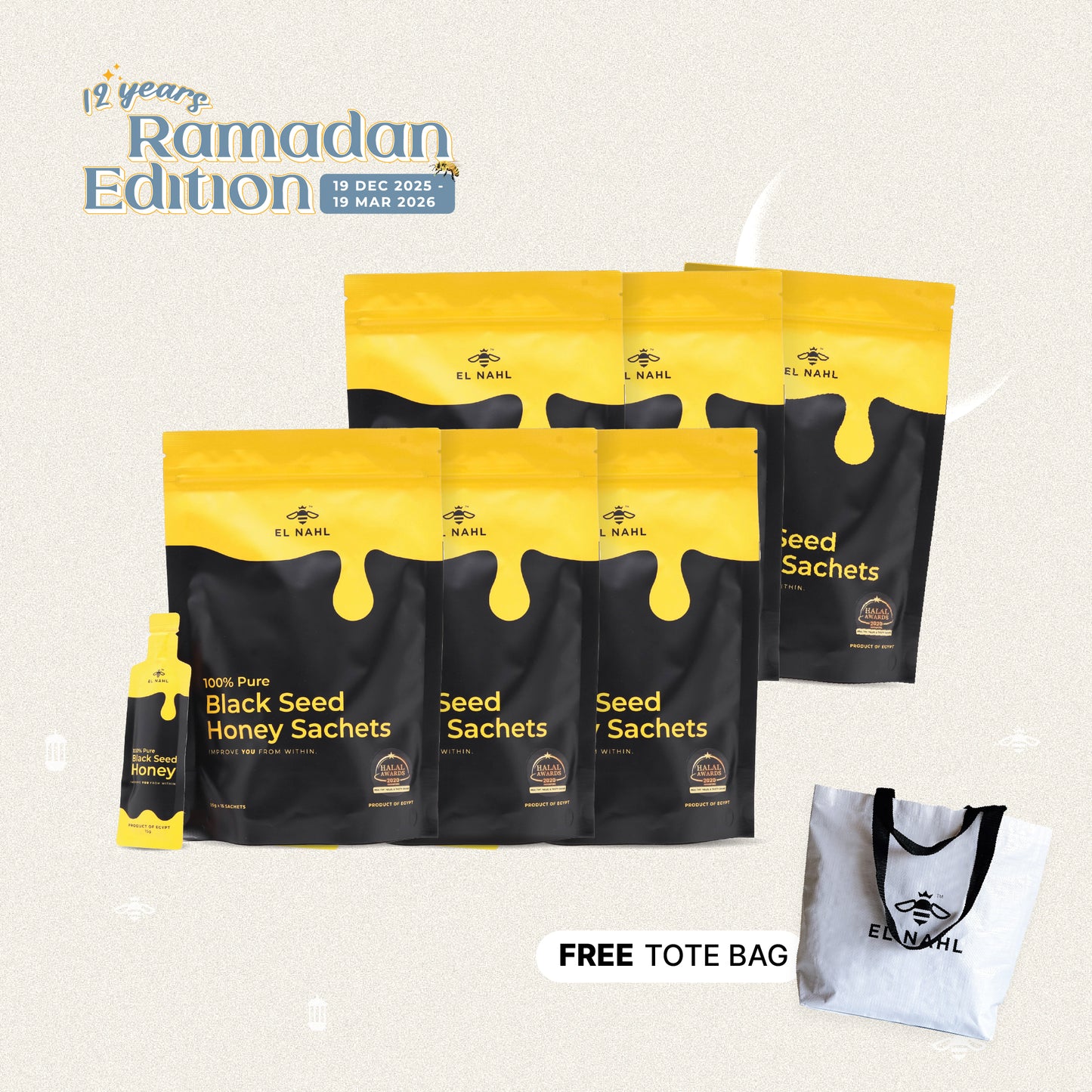 🌙 Six Pack Original Honey Sachets