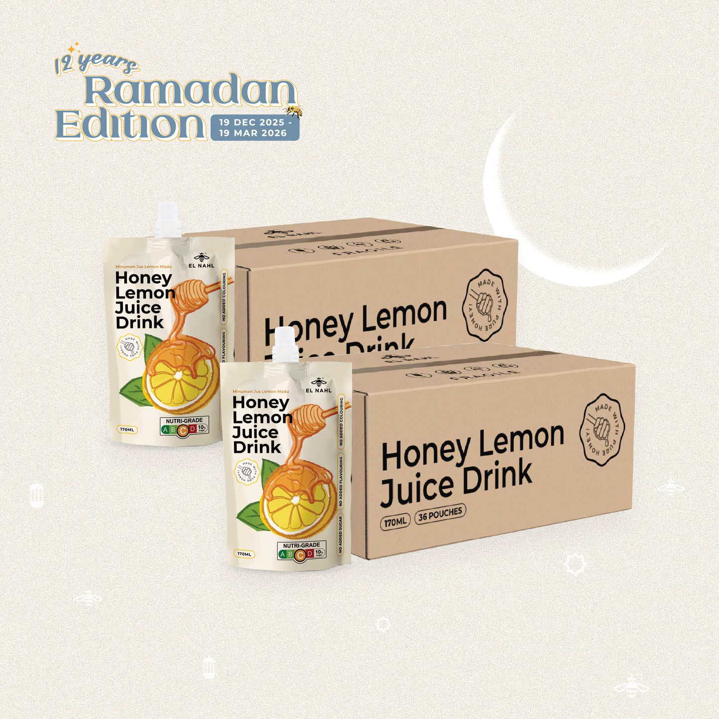 🌙 Two Boxes of Honey Lemon Juice Drink