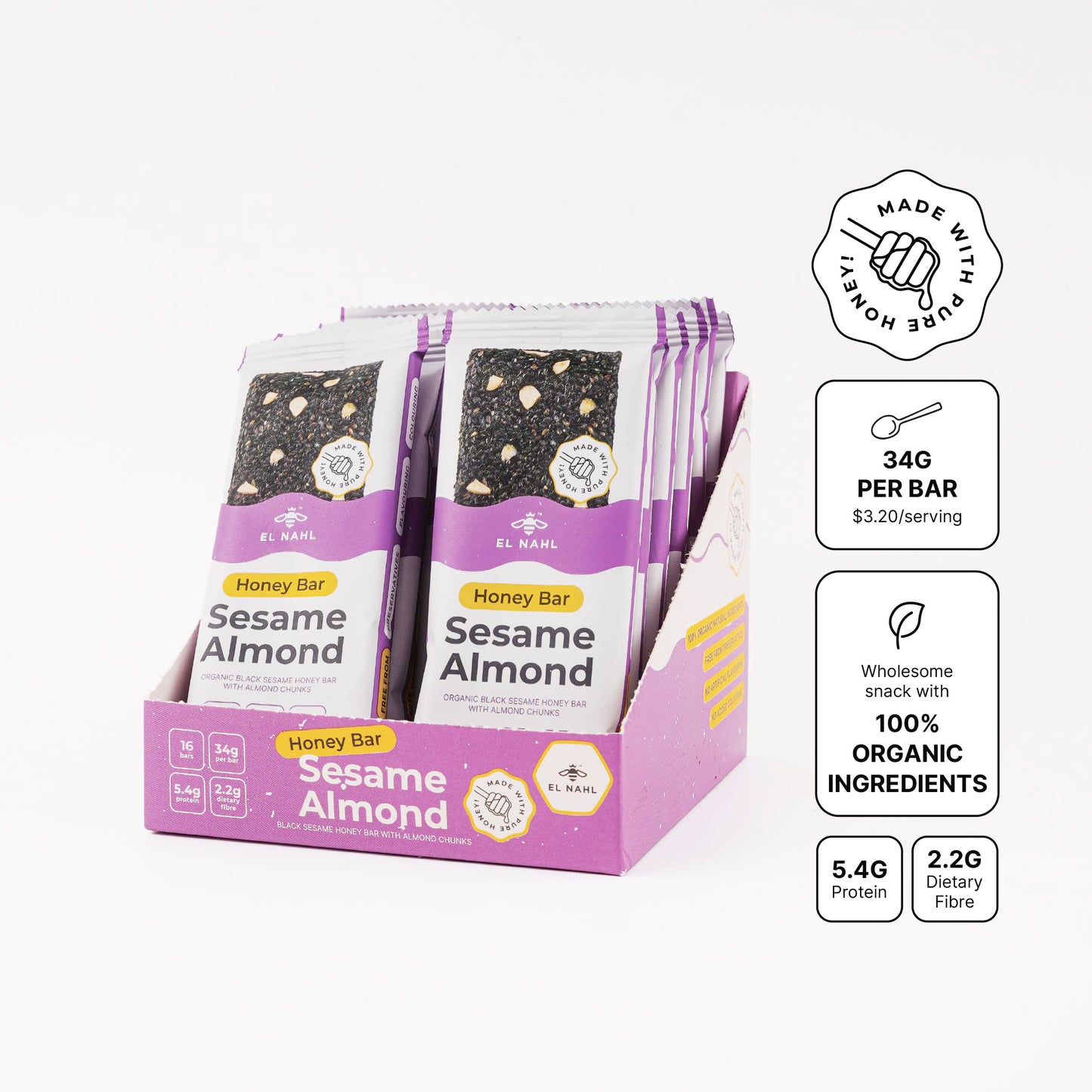 Sesame Almond Honey Bar Bundle