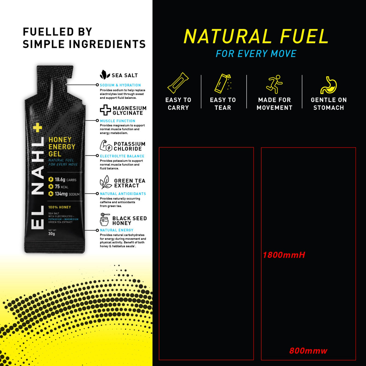 Honey Energy Gel - 5 Sachets