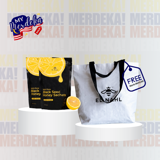 ZESTY SACHETS DUO - 2x Sachet Lemon + Free 1x Totebag